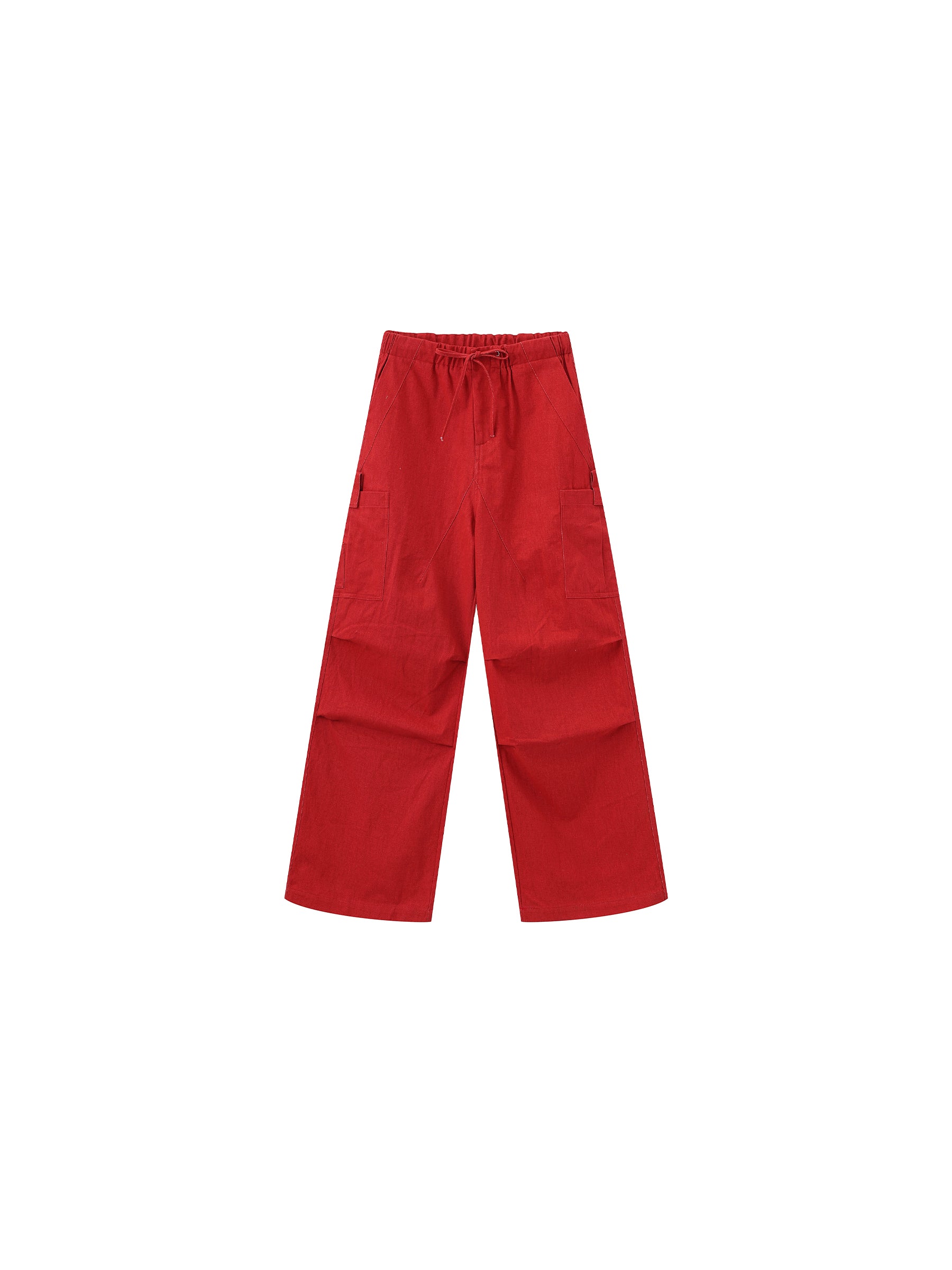 Relaxed Draped Straight-Leg Utility Pants-15