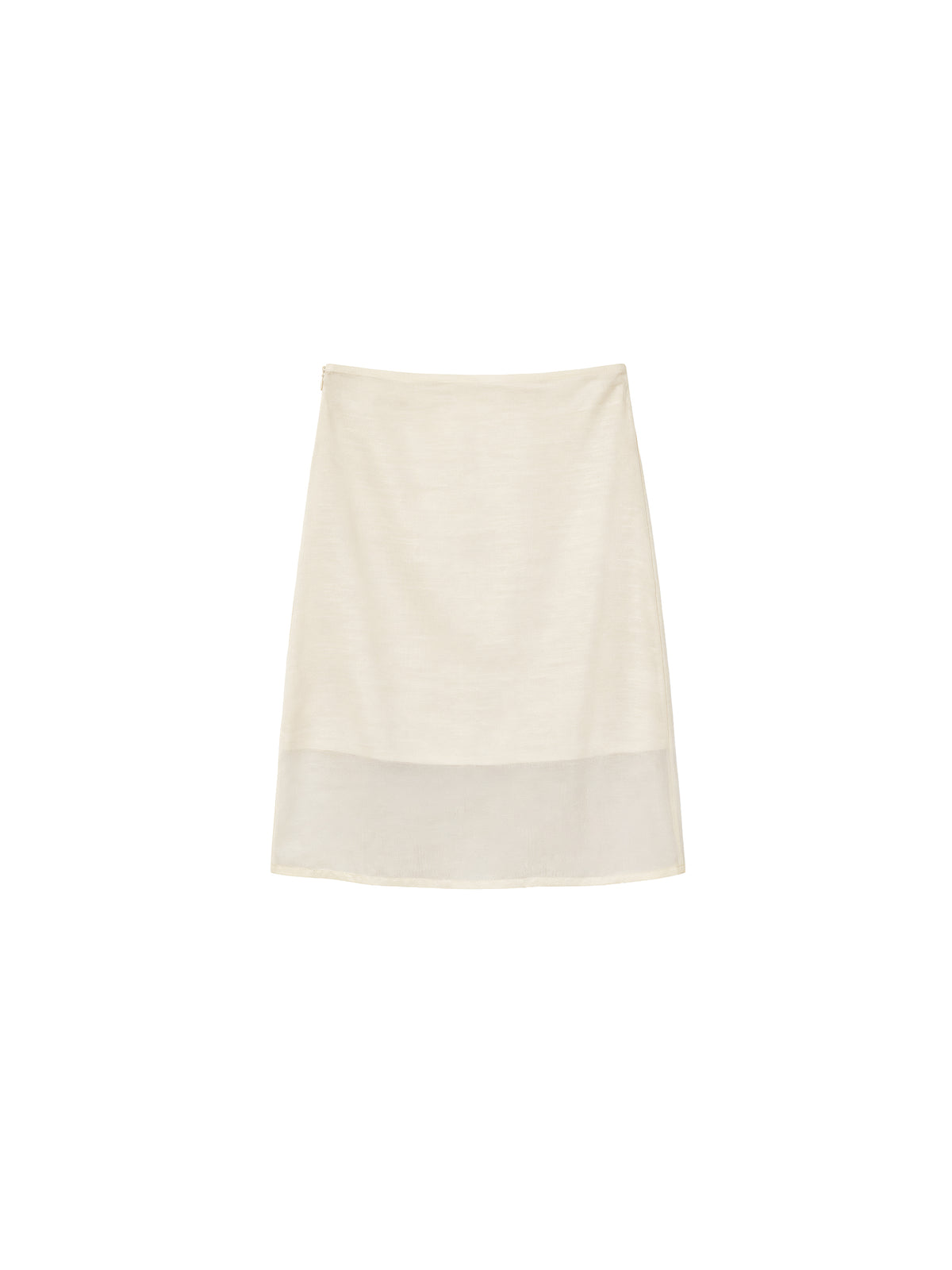 CUBIC  Lyocell Semi-Sheer Pencil Midi Skirt-15