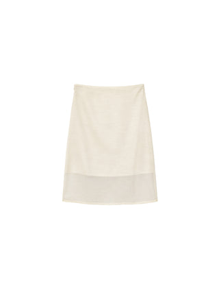 CUBIC  Lyocell Semi-Sheer Pencil Midi Skirt