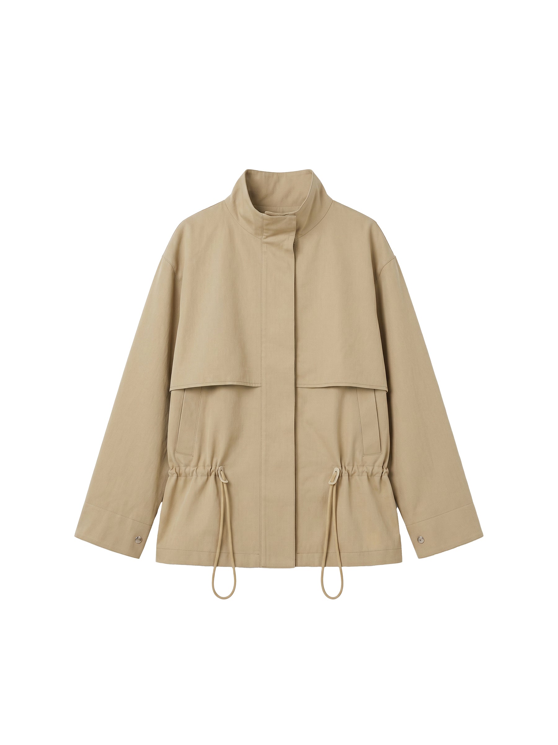 CUBIC Drawstring Cotton Field Jacket-15