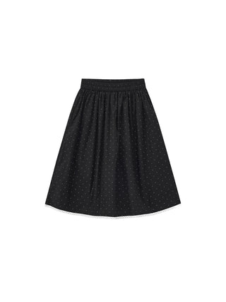 CUBIC Chic Polka Dot Lace Trim Skirt(Pre order: 7 days)