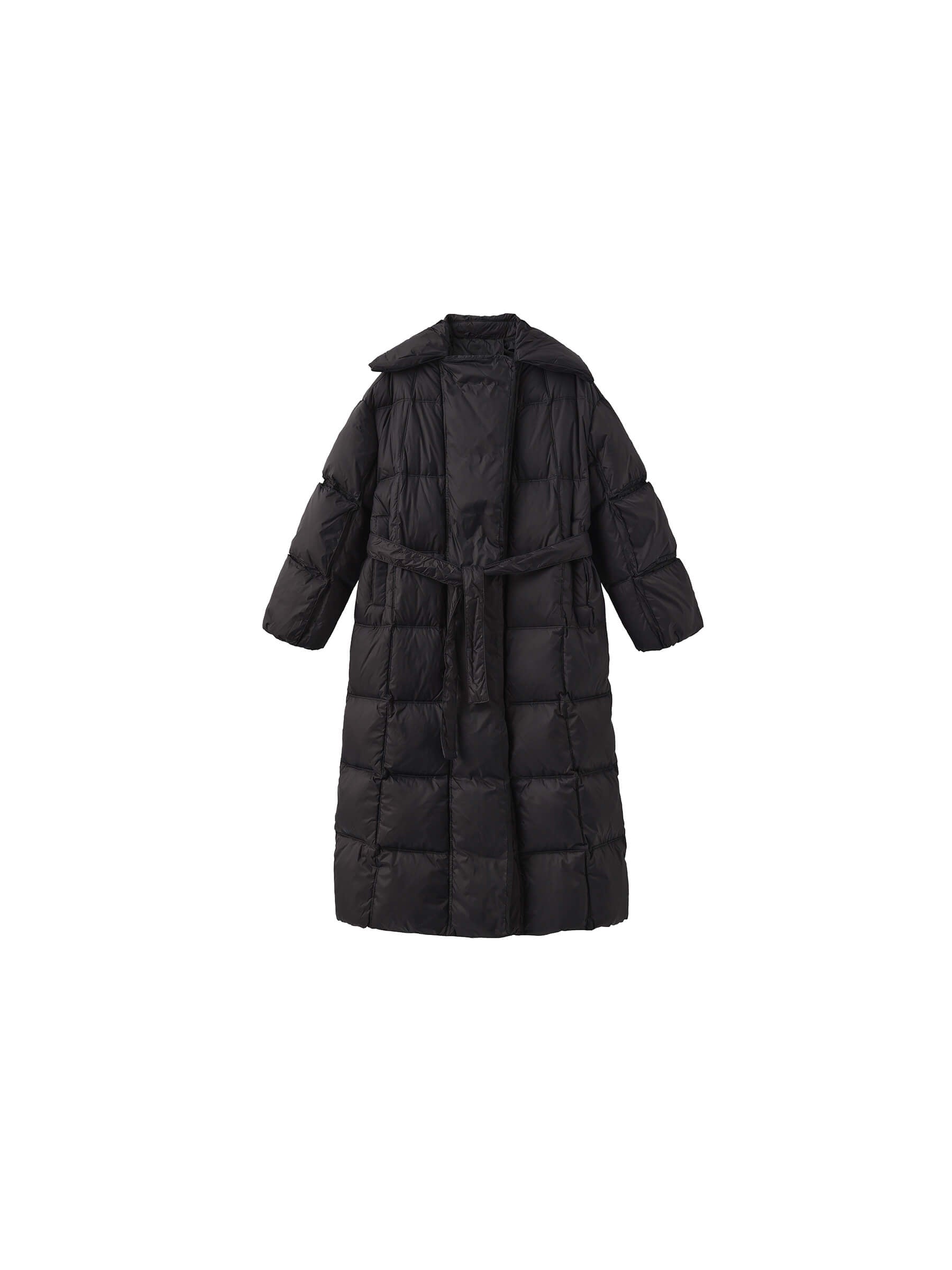 Long Boxy Down Coat-17