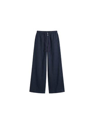 CUBIC Lyocell Linen Wide-Leg Pants