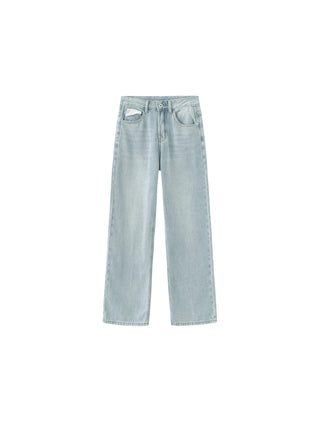 Asymmetric Pocket Classic Jeans