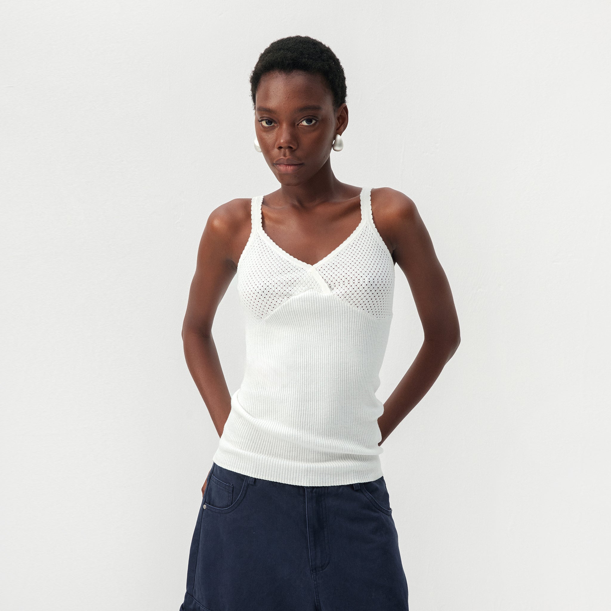 CUBIC 100% Cotton Knit Camisole-15