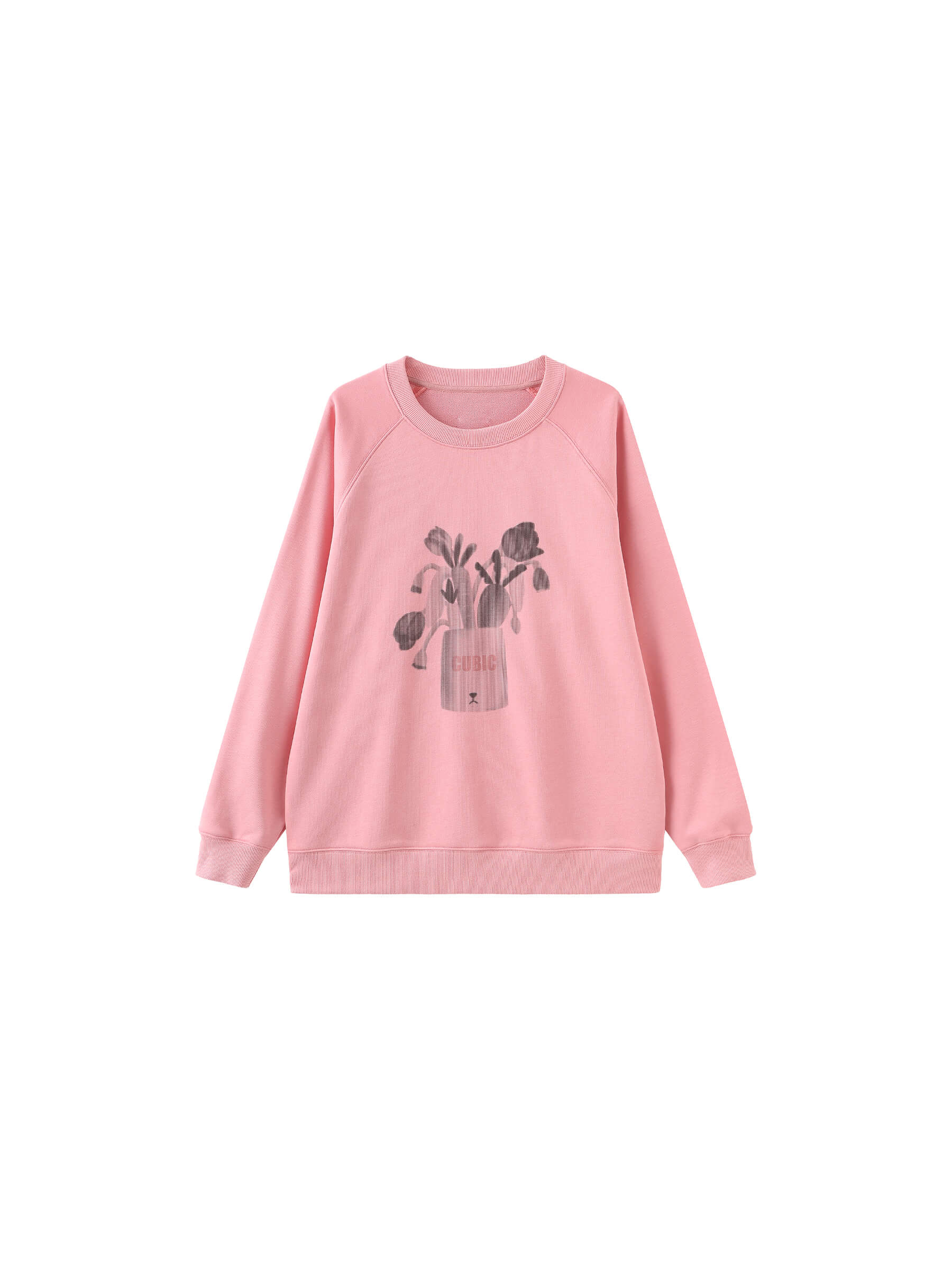Round Neck Printed Sweatshirt-17