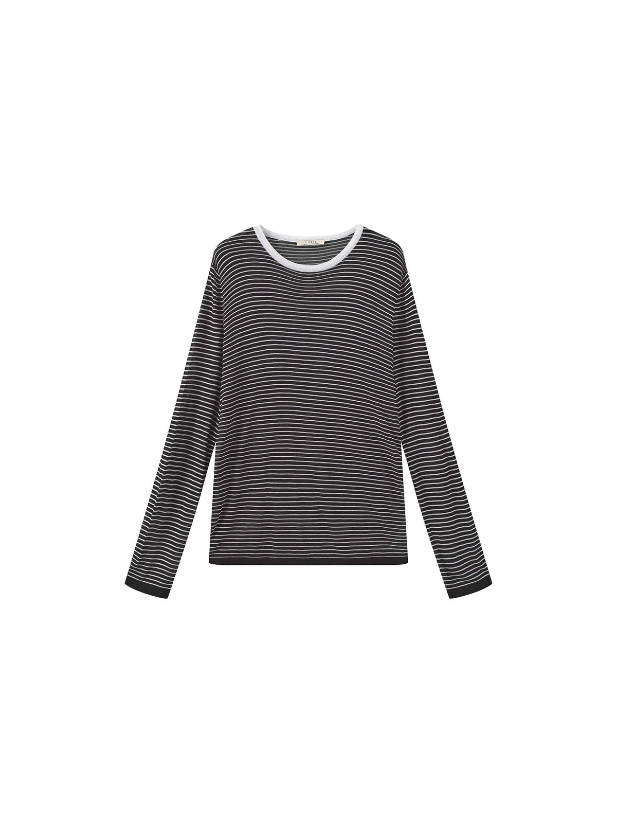 ONE BY CUBIC Thin Stripped Knitwear Jumper-17