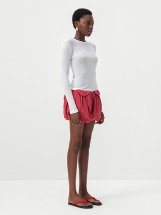 CUBIC Lyocell Sheer Long-Sleeve Top