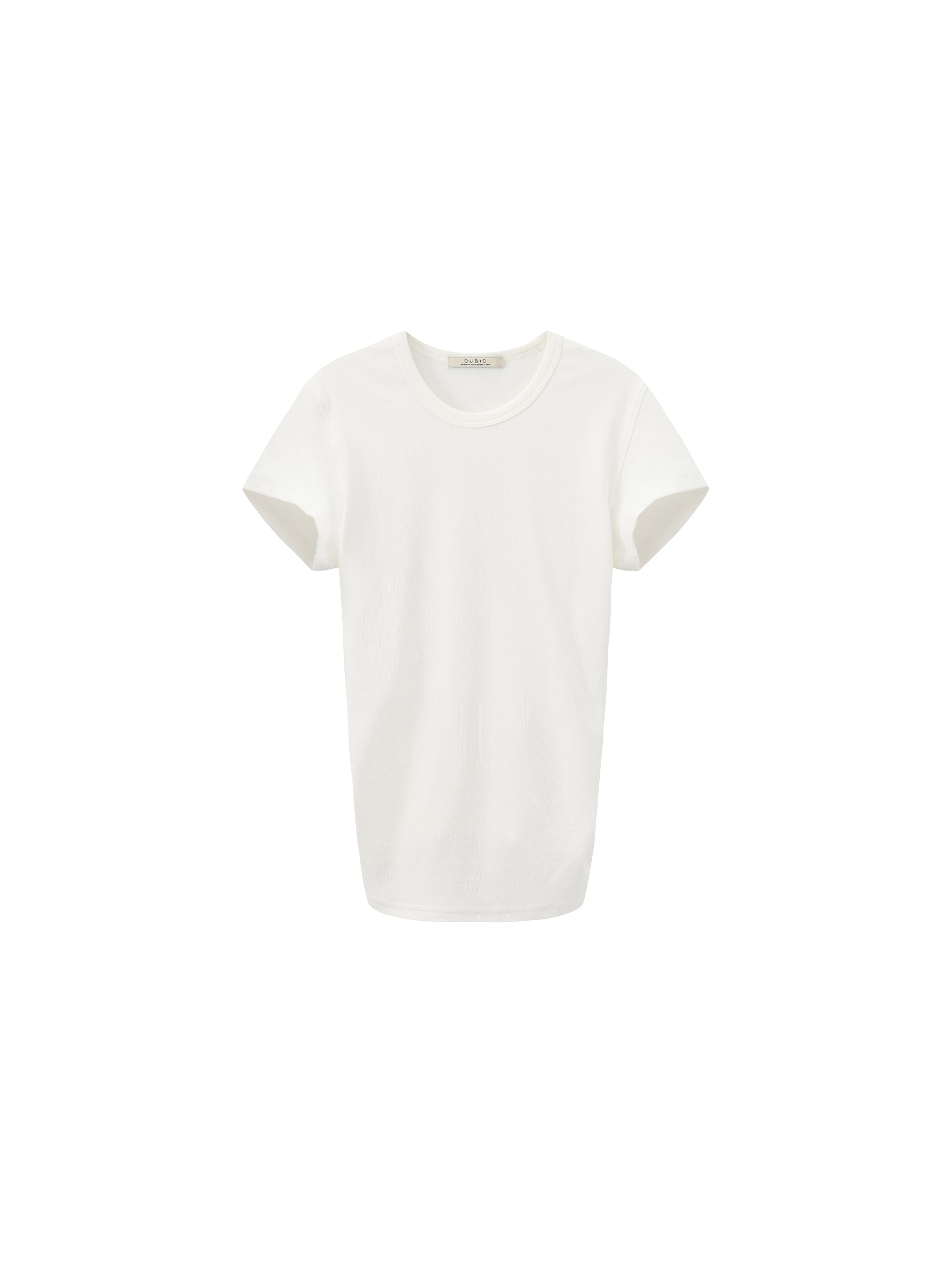 CUBIC Slim Cropped Crew Neck Top-15
