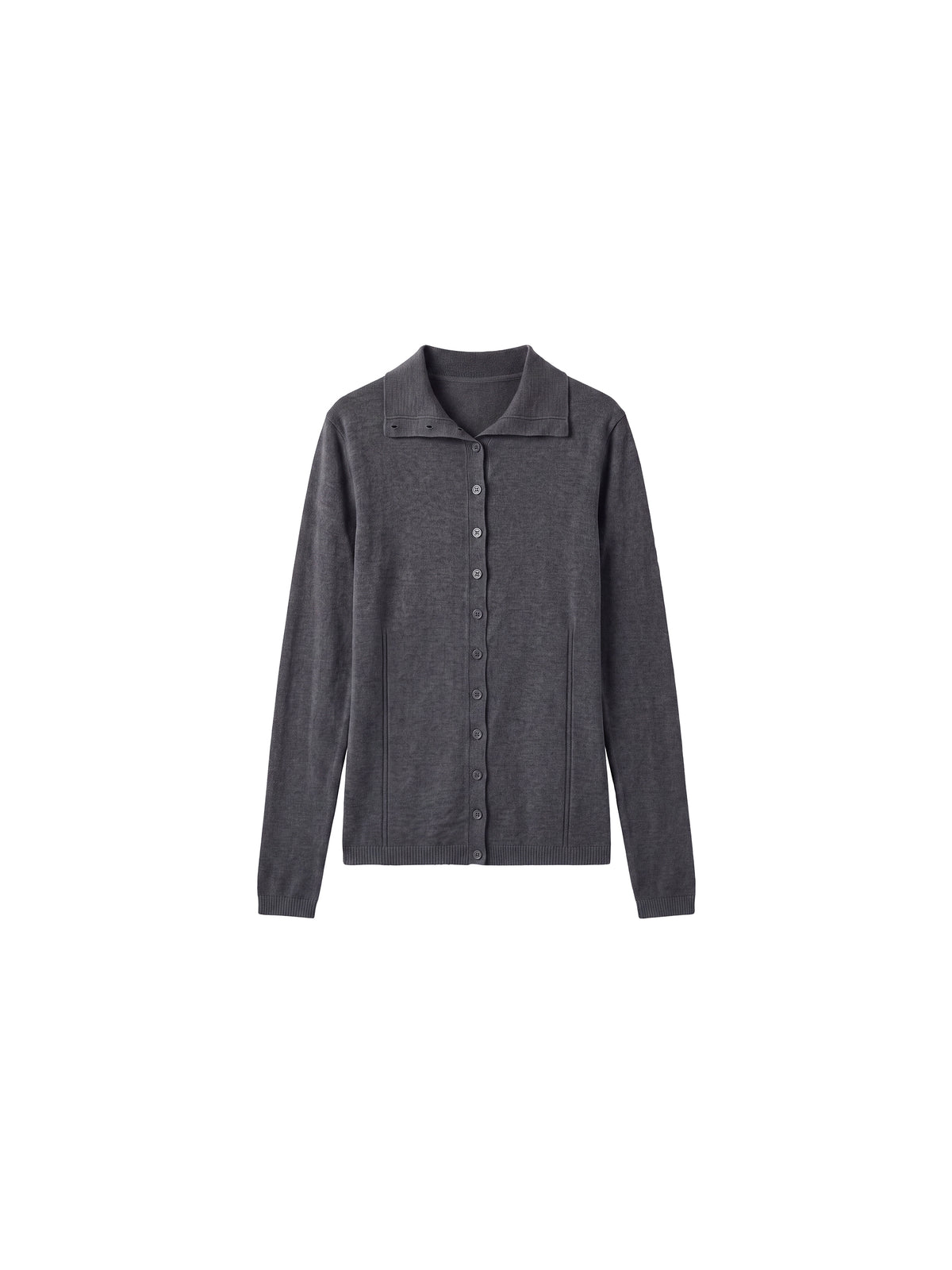 CUBIC High Neck Button Knit Cardigan-15