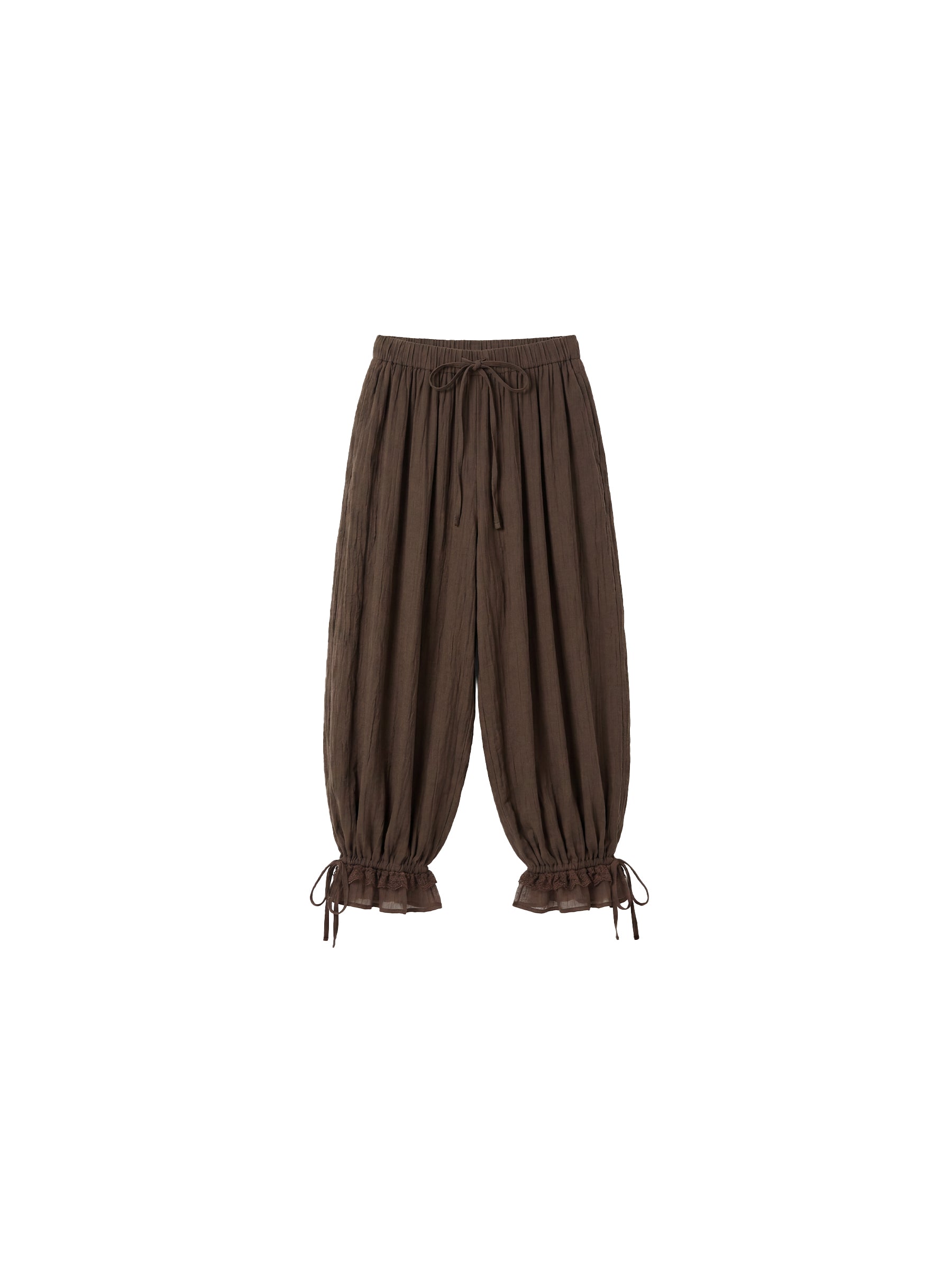 CUBIC  Lyocell Lace Ruffled  Balloon Pants-13