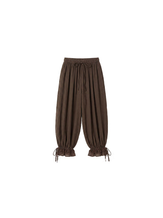 CUBIC  Lyocell Lace Ruffled  Balloon Pants