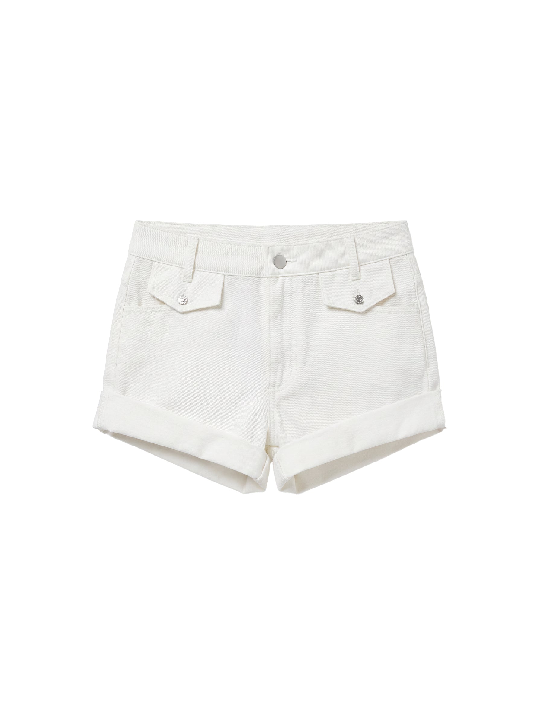 CUBIC Cotton-Blend Rolled-Cuff Utility Shorts-15