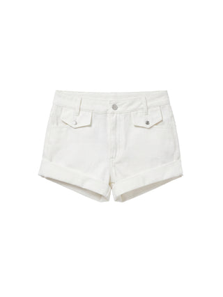 CUBIC Cotton-Blend Rolled-Cuff Utility Shorts