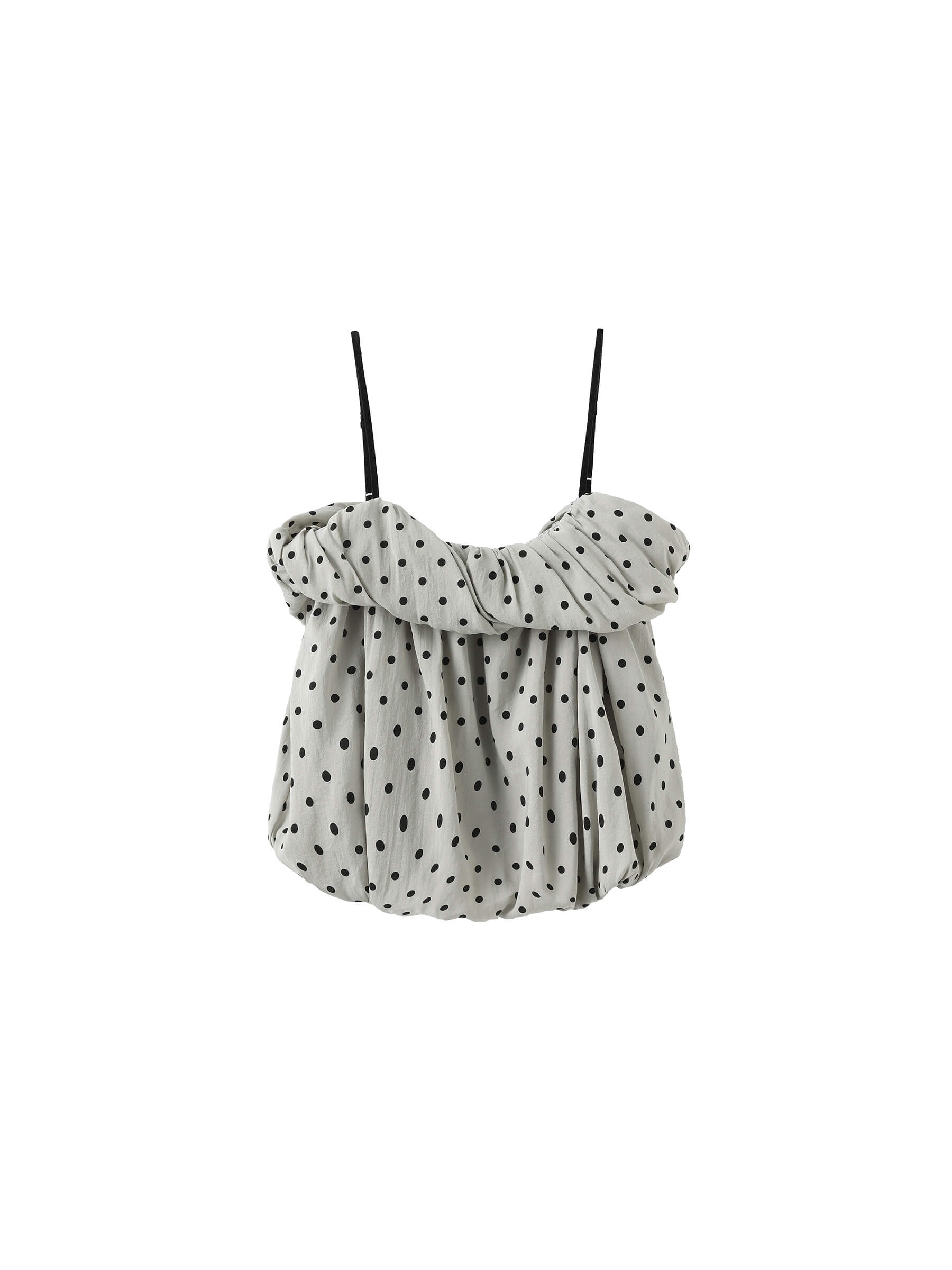 Polka Dots Print Cropped Cami Top-17