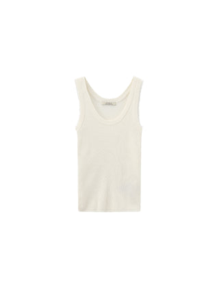 CUBIC Lace-trimmed Linen Knit Vest