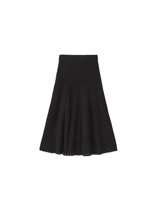 ONE BY CUBIC Lace Stitch Knitted Midi Skirt