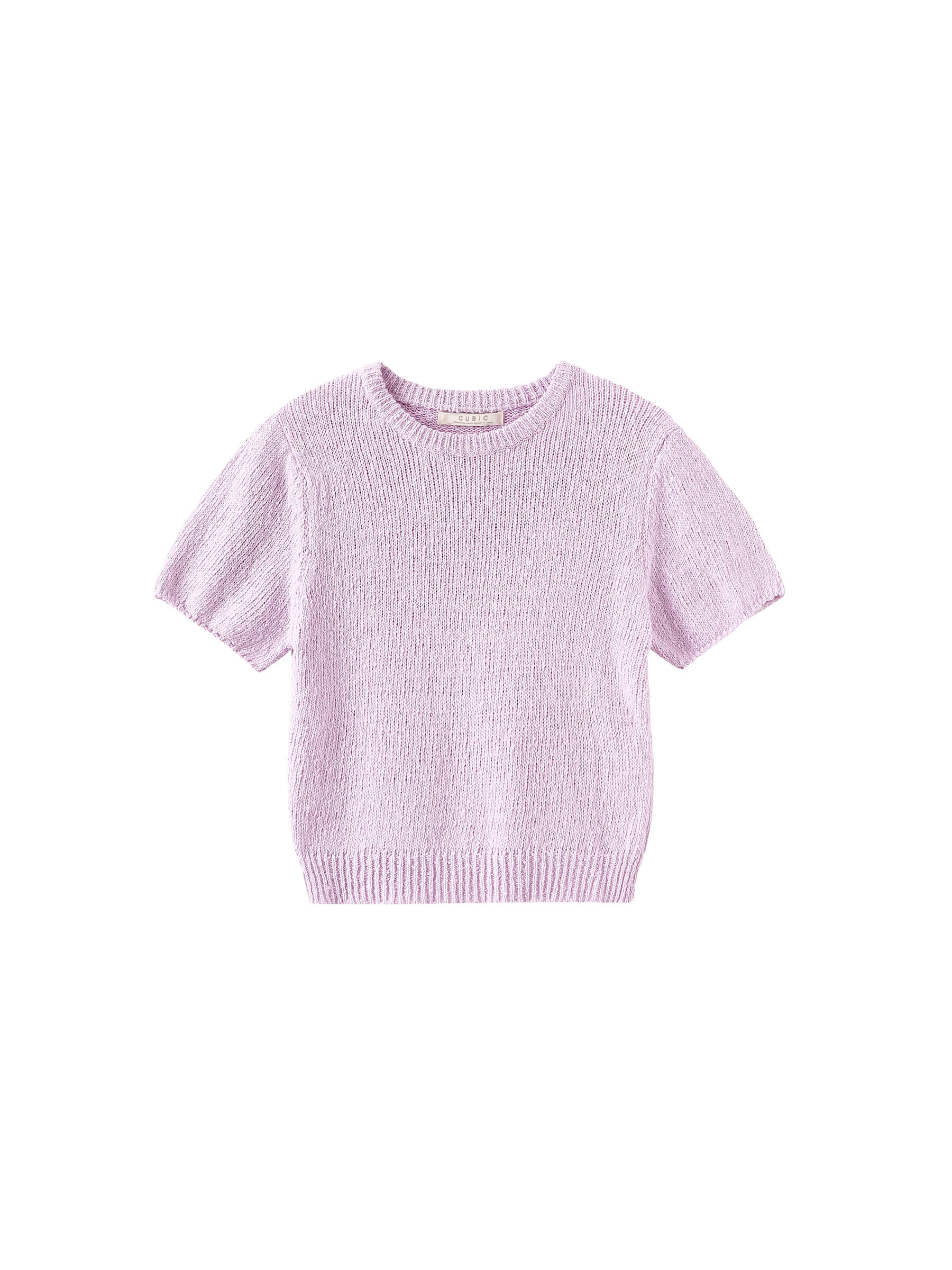 Round Neck Loose Knit T-Shirt-8