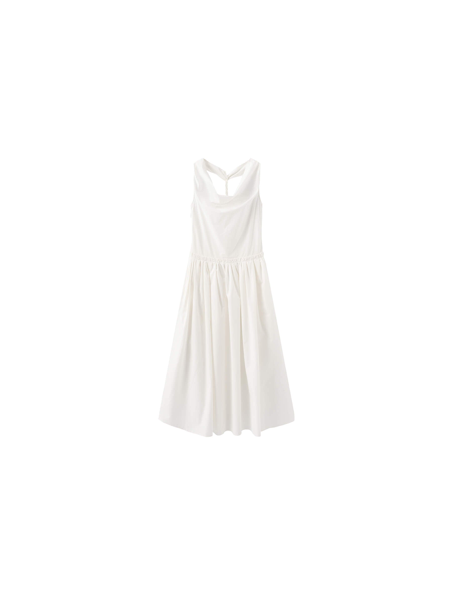 CUBIC 100% Cotton Halter Neck Cowl Dress-15