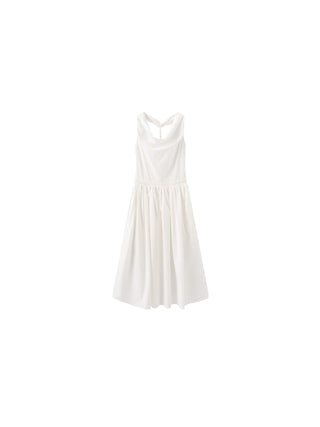 CUBIC 100% Cotton Halter Neck Cowl Dress