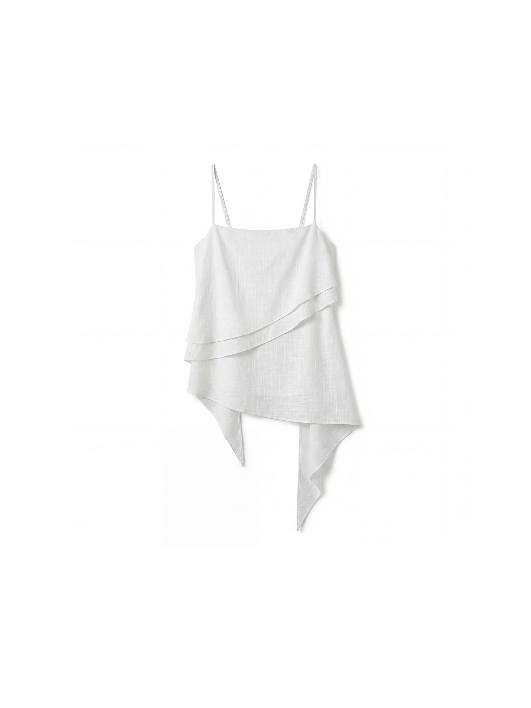 CUBIC Lyocell Asymmetrical Striped Camisole-15