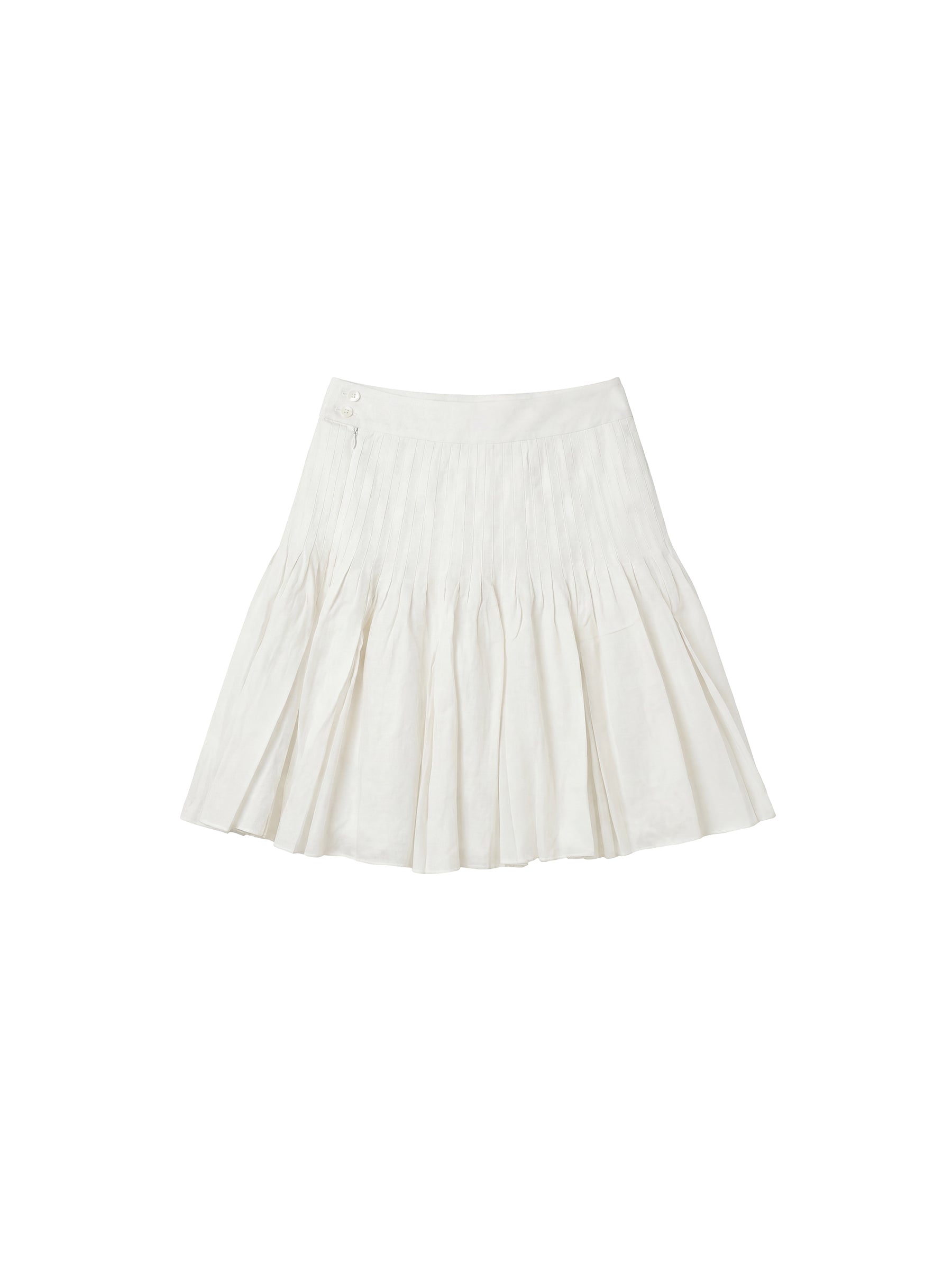 CUBIC Acetate Pleated Umbrella Skirt-15