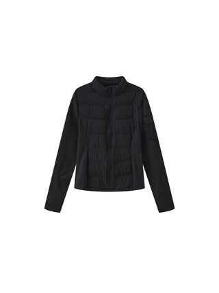 Slim-Fit Panelled Lightweight Down Jacket