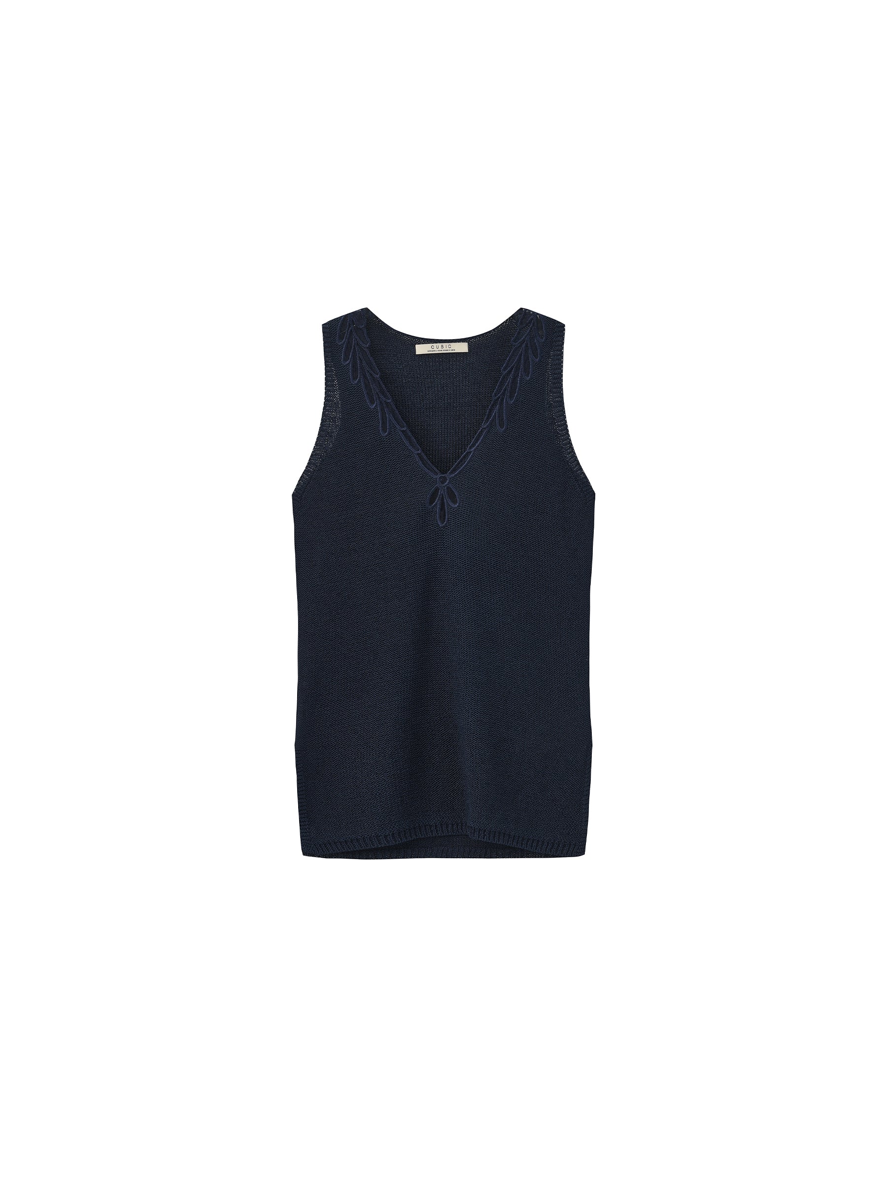 CUBIC Paperfeel V-Neck Tank Top-15