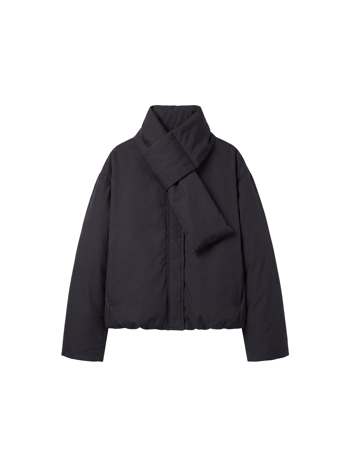 CUBIC Detachable Scarf Puffer Down Jacket-15