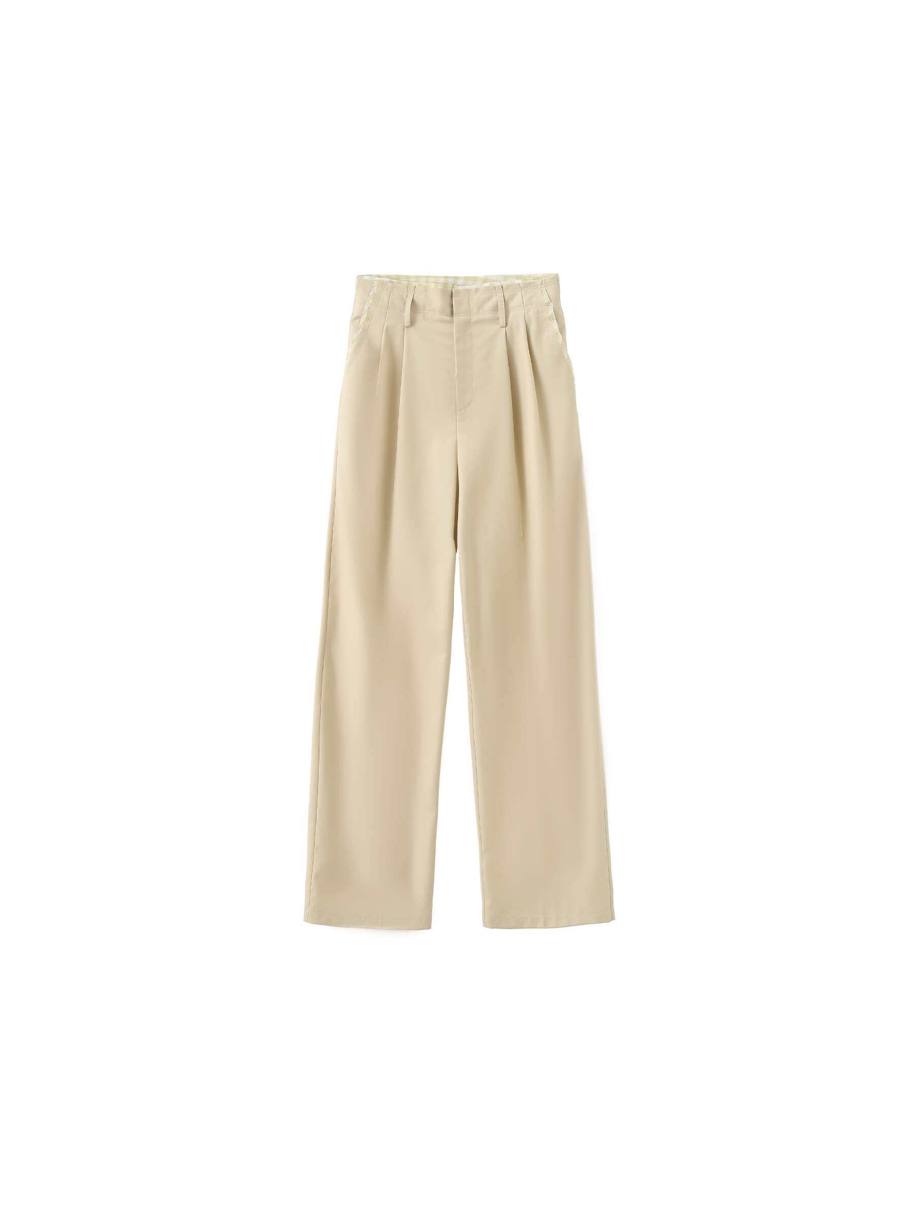 Checkered Peekaboo Tailored Trousers-17