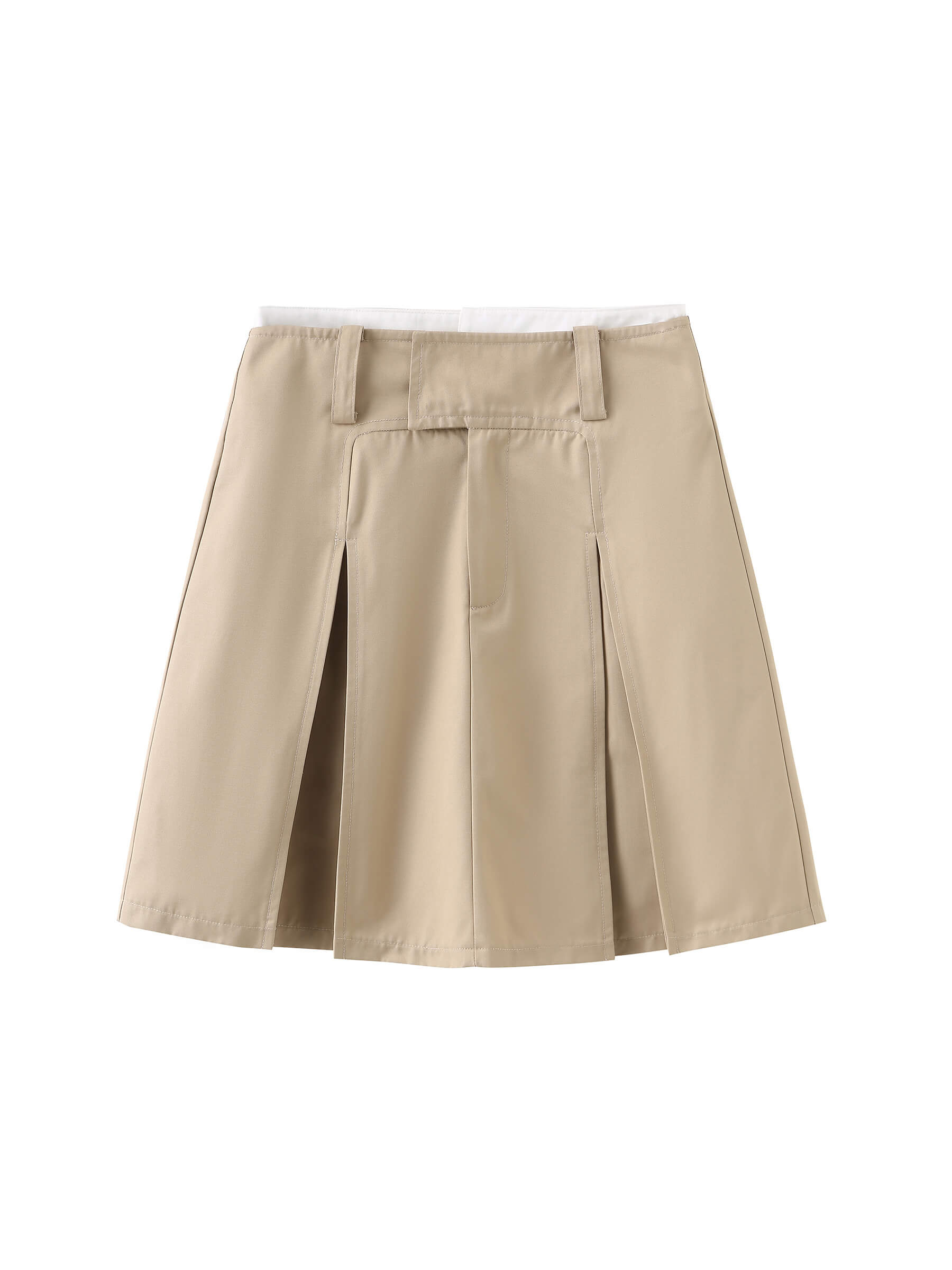 Pleated Short Skirt-16