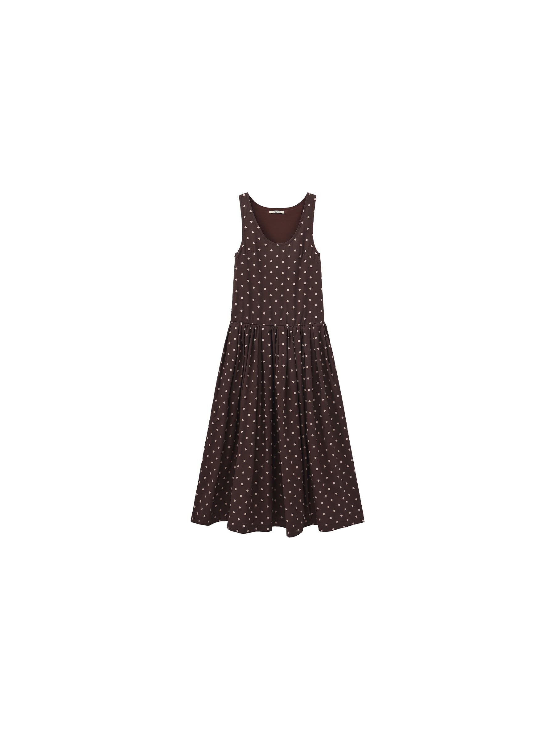 CUBIC Lyocell Solid Color Long Dress-15