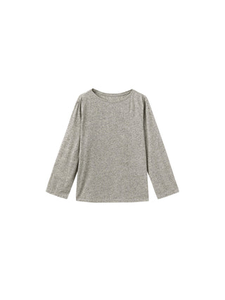 Loose Crew Neck Long Sleeve Knit Top