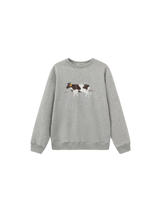 Cow Print Oversized Sweatshirt