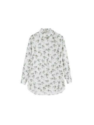 Loose Printed Sheer Shirt