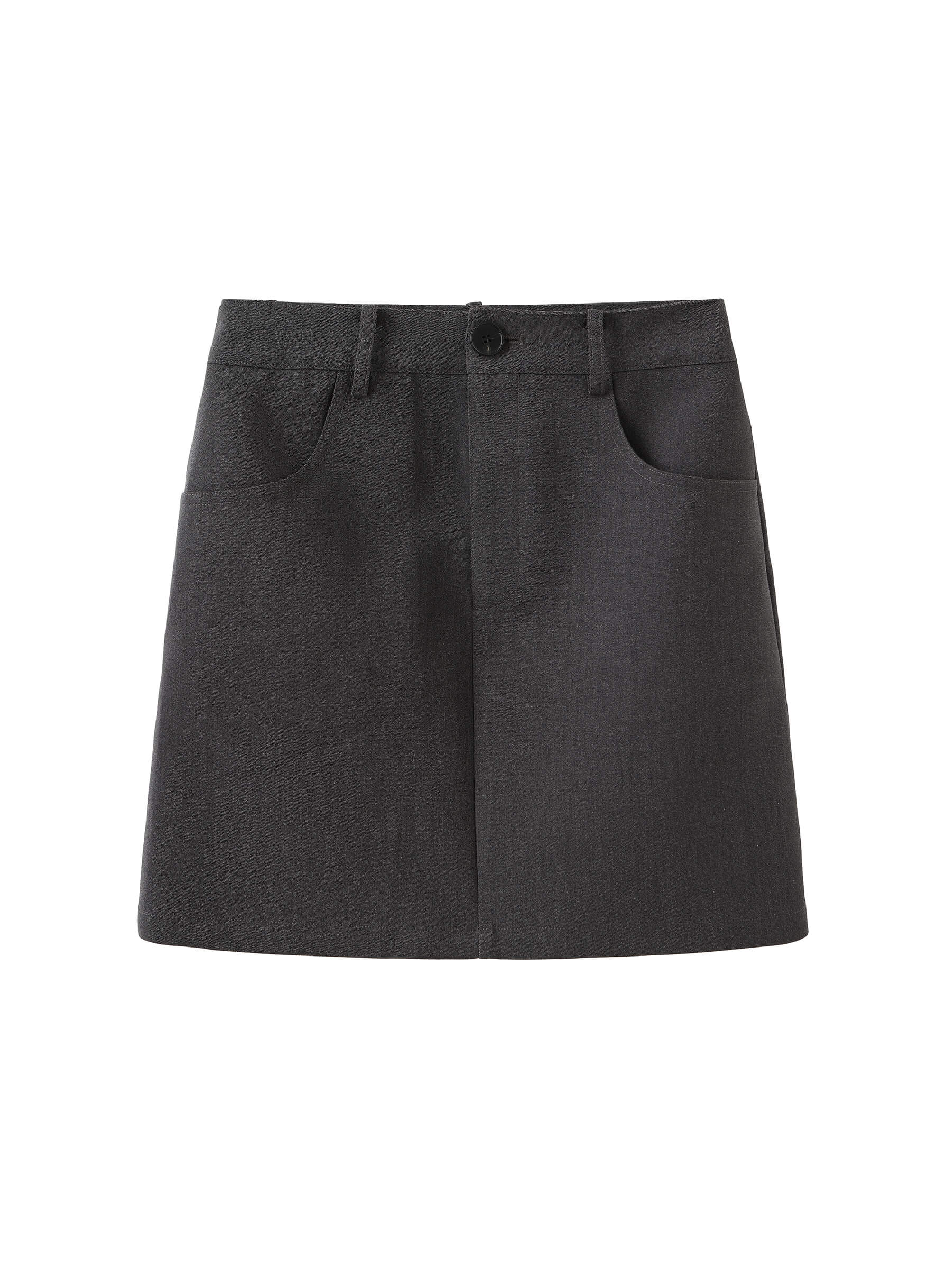 Heart Patch Tailored Mini Skirt-15