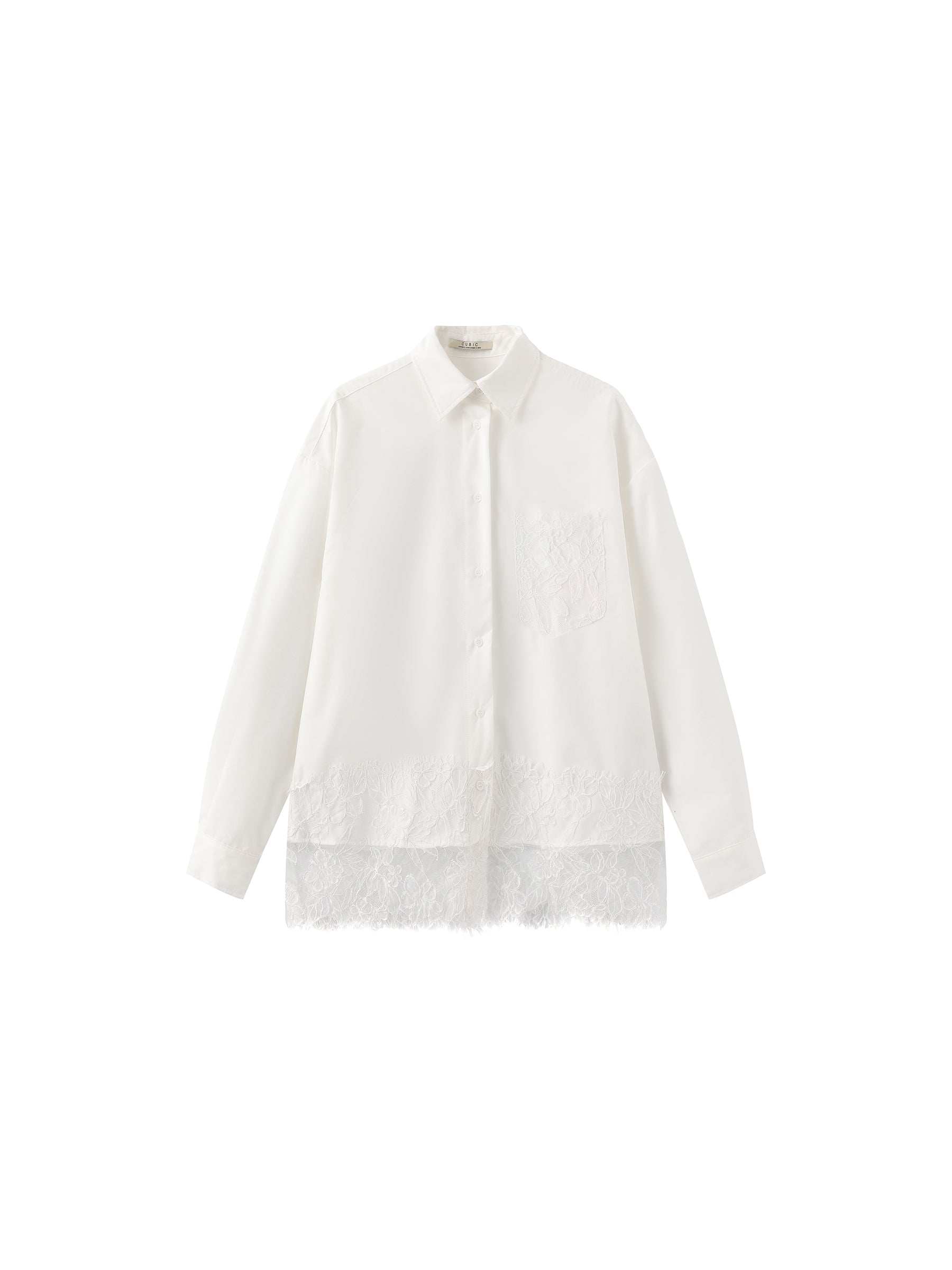 Lace Panel Shirt-17
