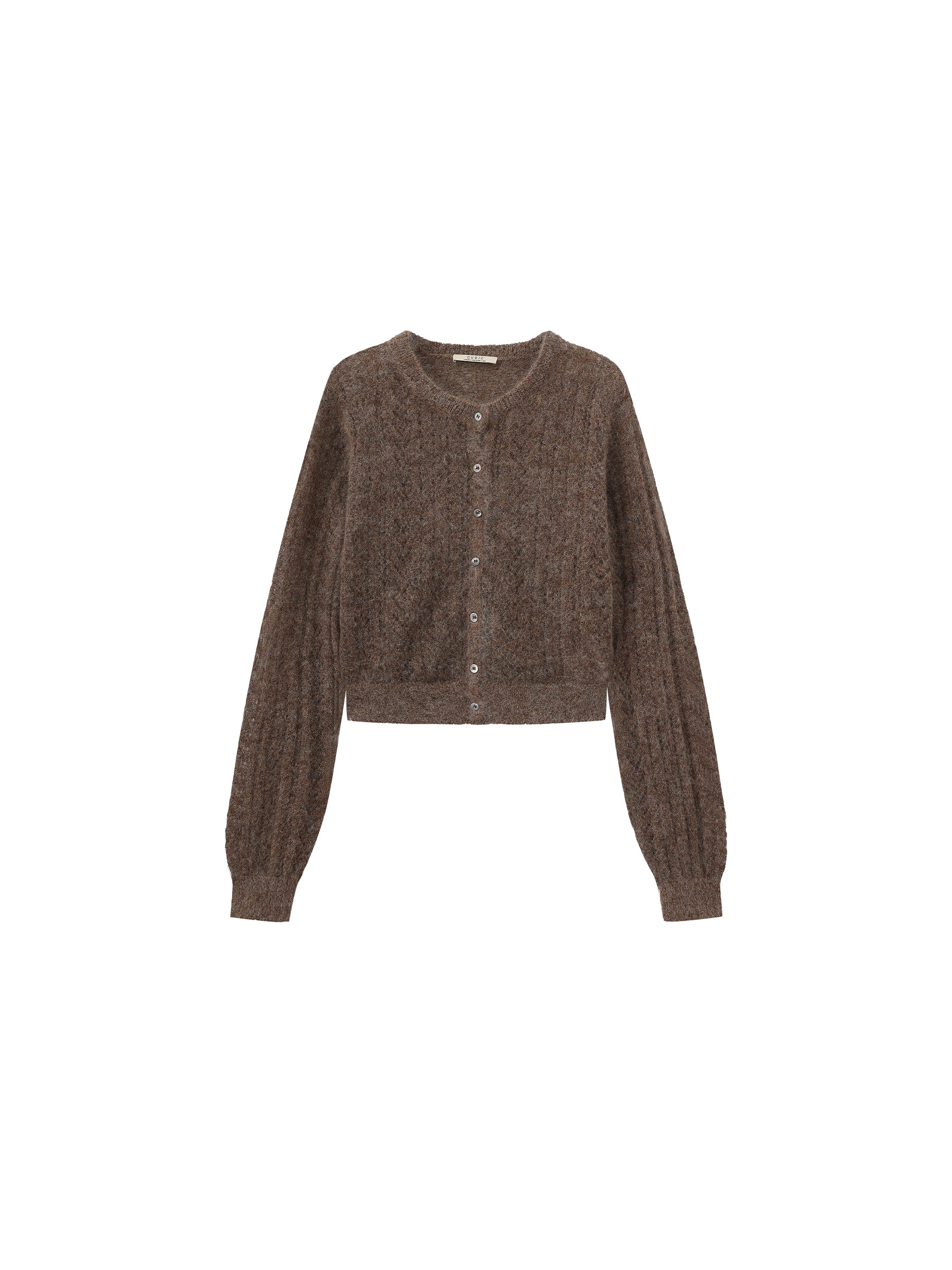 Cropped Open-Knit Cardigan-15
