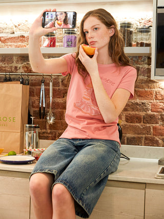 Printed Casual Short-Sleeve Top