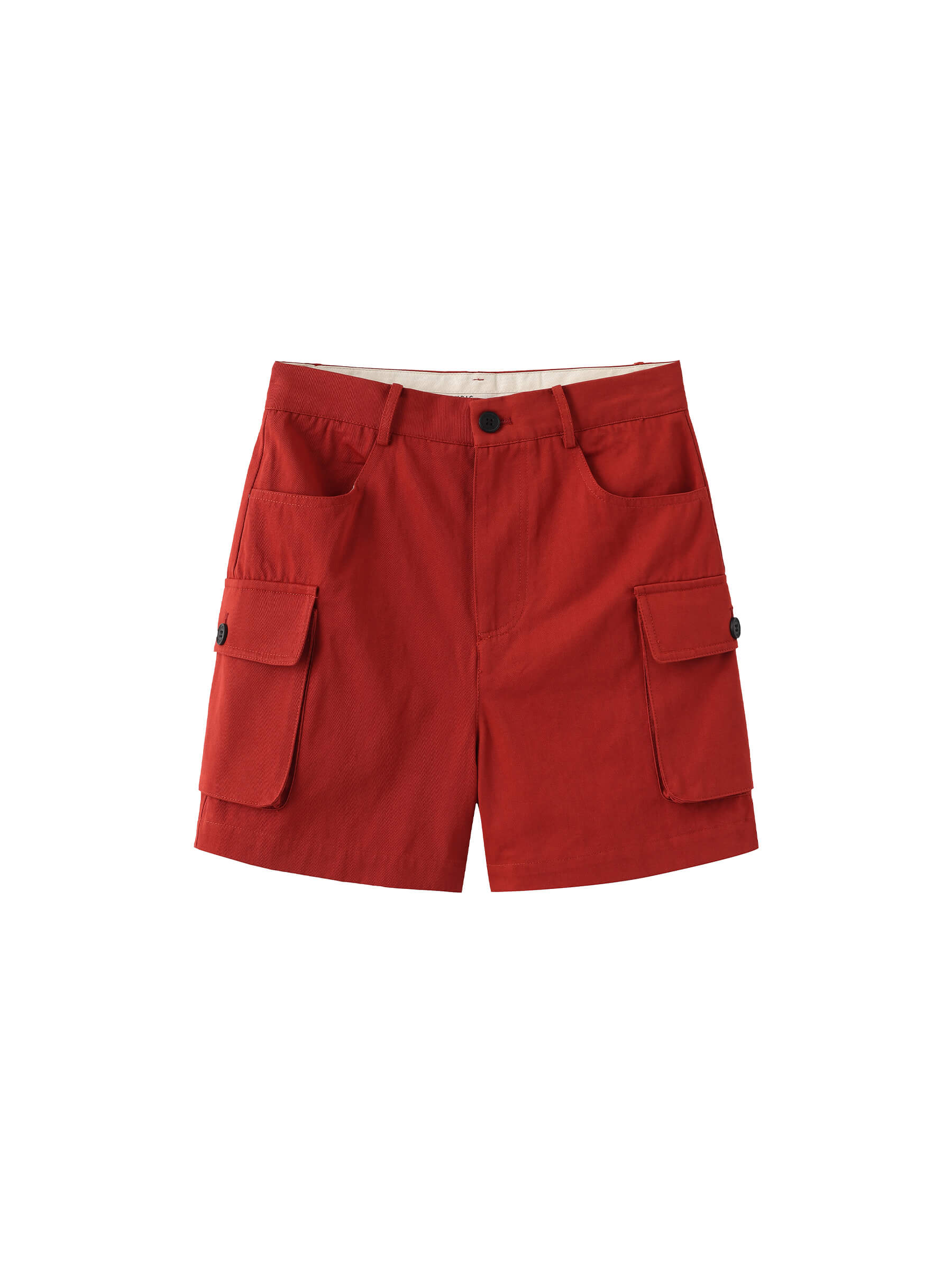 100% Cotton Casual Utility Straight-Leg Shorts-17