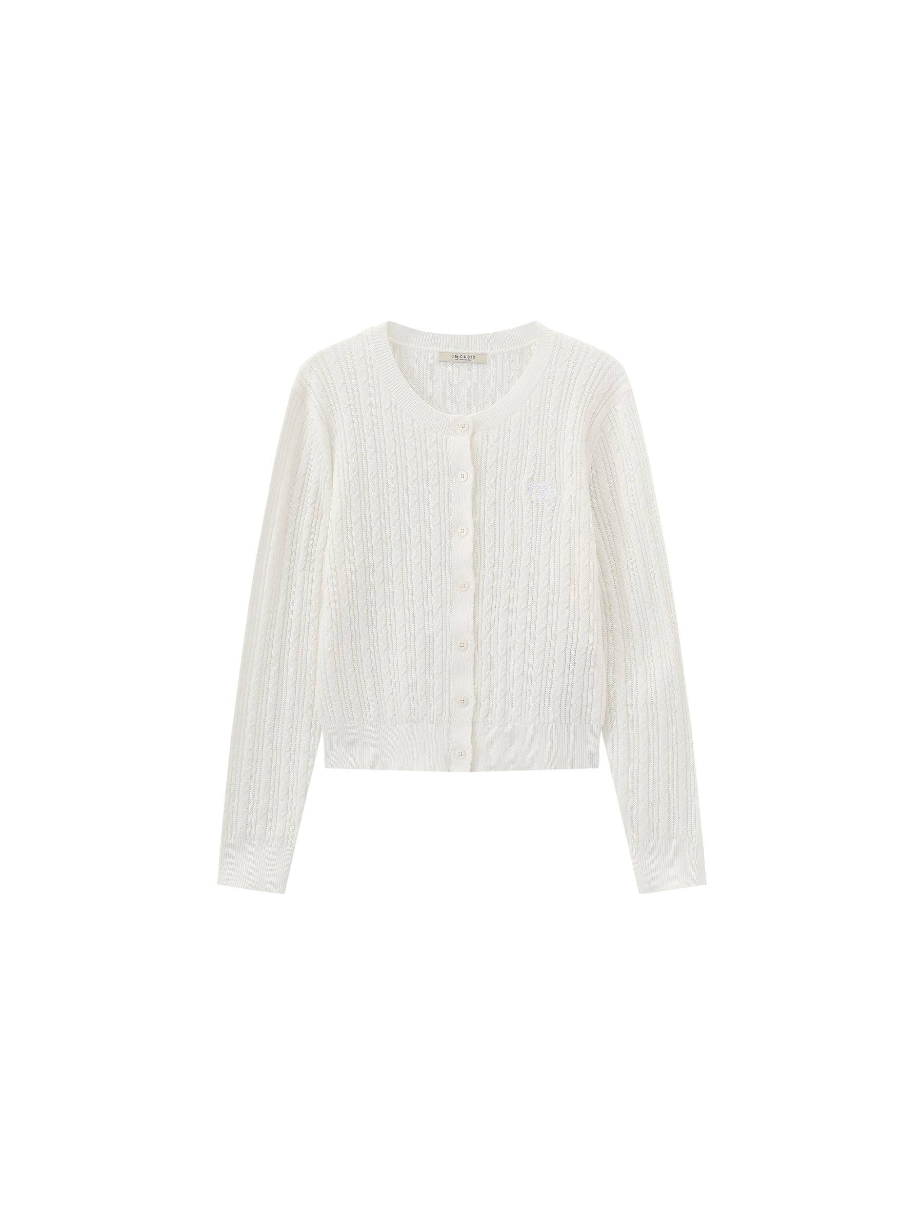 Cable-Knit Cropped Cardigan-15