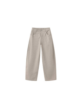 100% Cotton Draped Oversized Wide-Leg Casual Pants