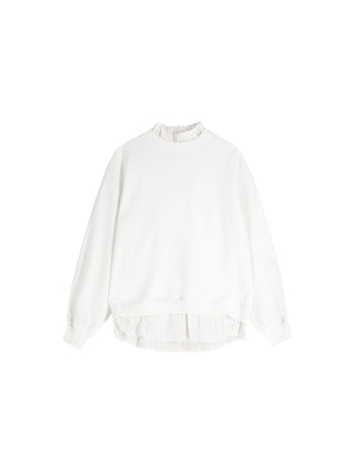 Oversized Sweatshirt with Cotton Blend