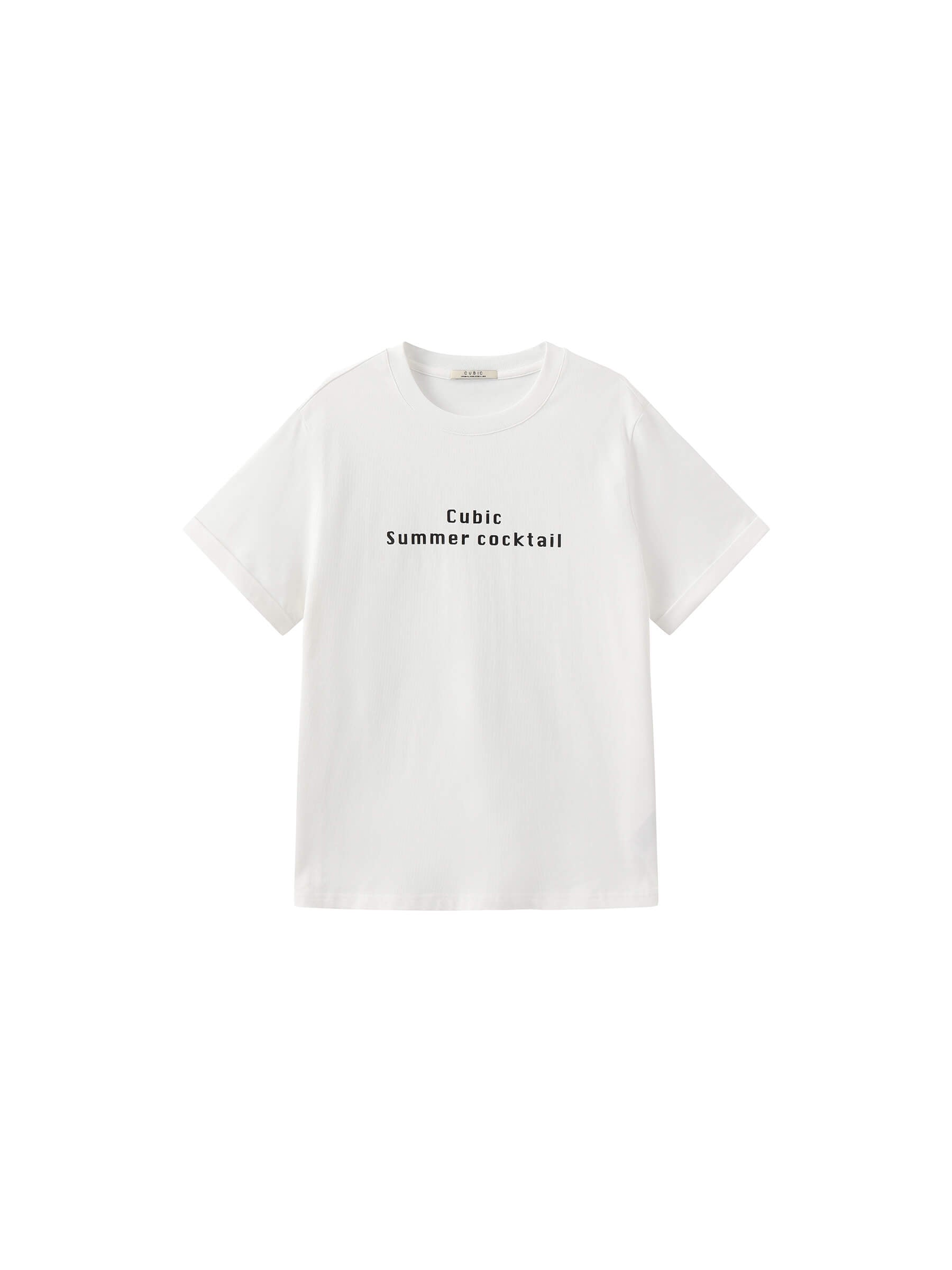 100% Cotton Women's T-Shirt with Front Print-17
