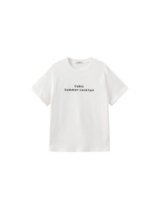 100% Cotton Women's T-Shirt with Front Print