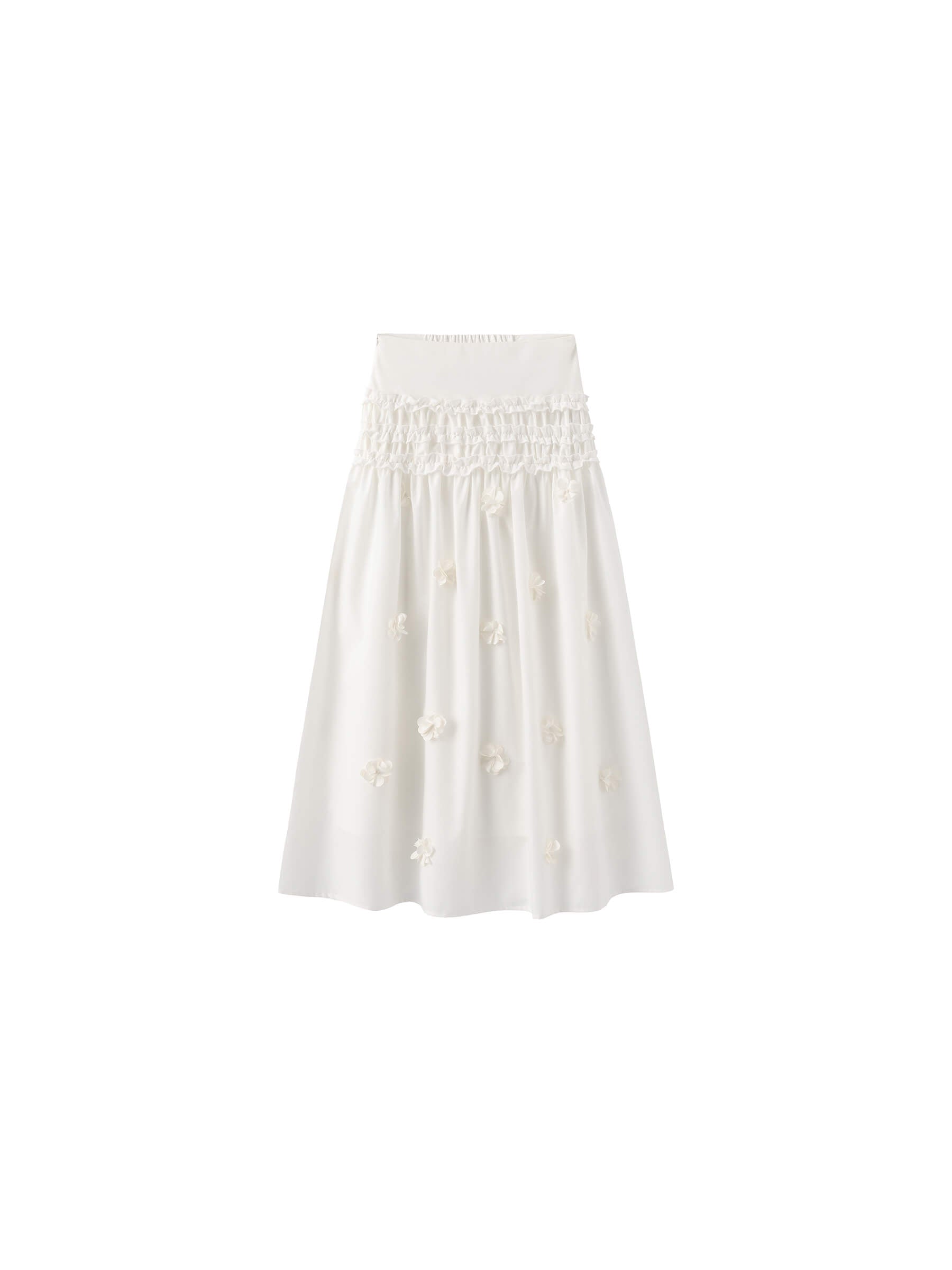 3D Floral Maxi Skirt-17