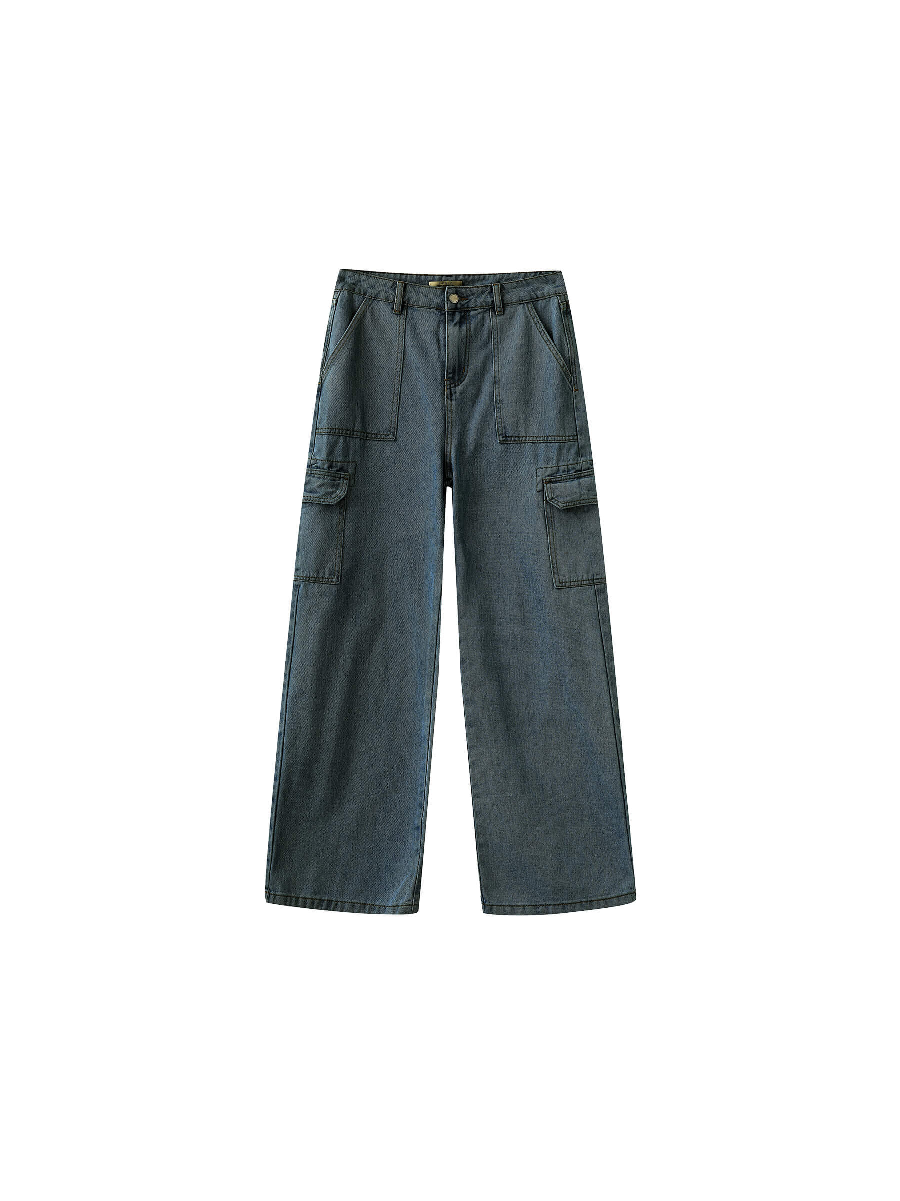 Low Waist Cargo Jeans-15