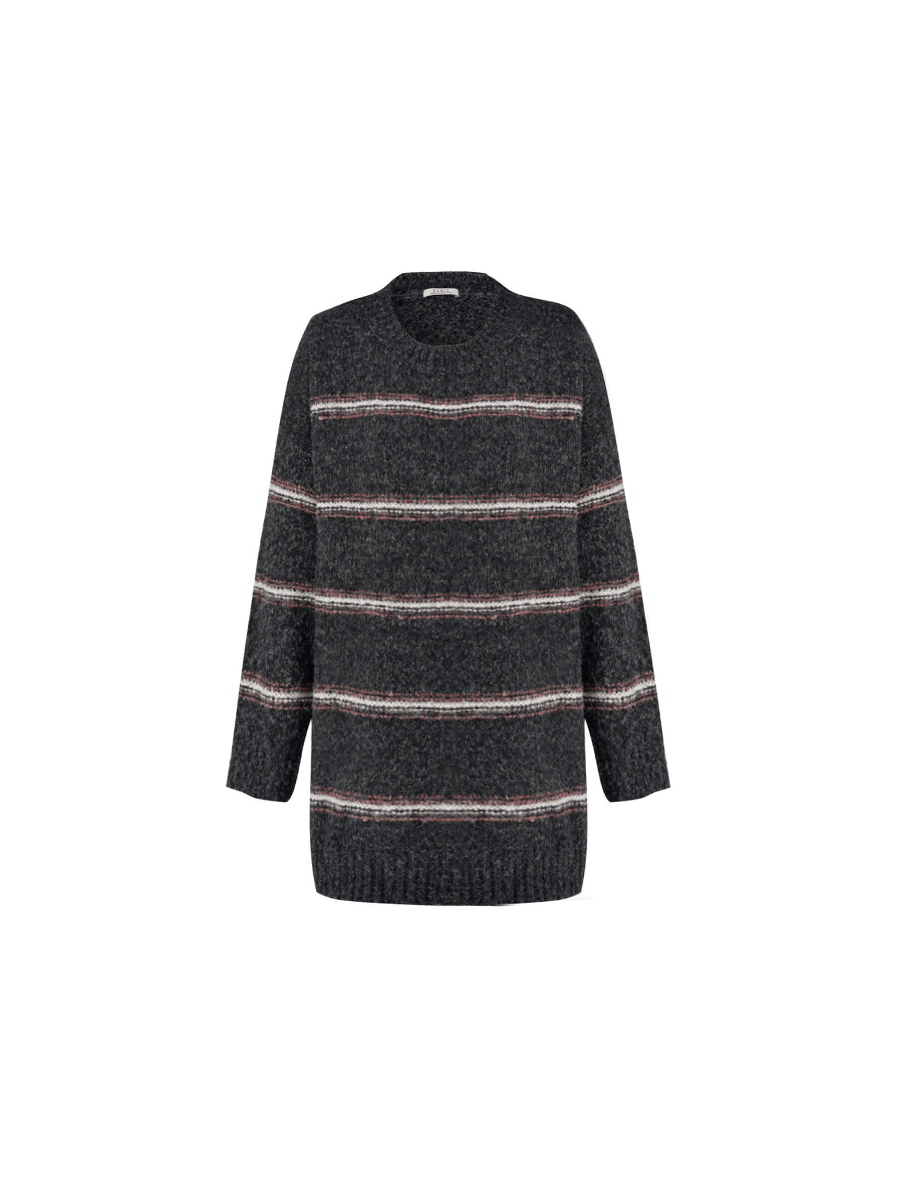 Striped Long Oversized Sweater-17