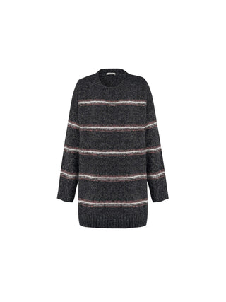 Striped Long Oversized Sweater