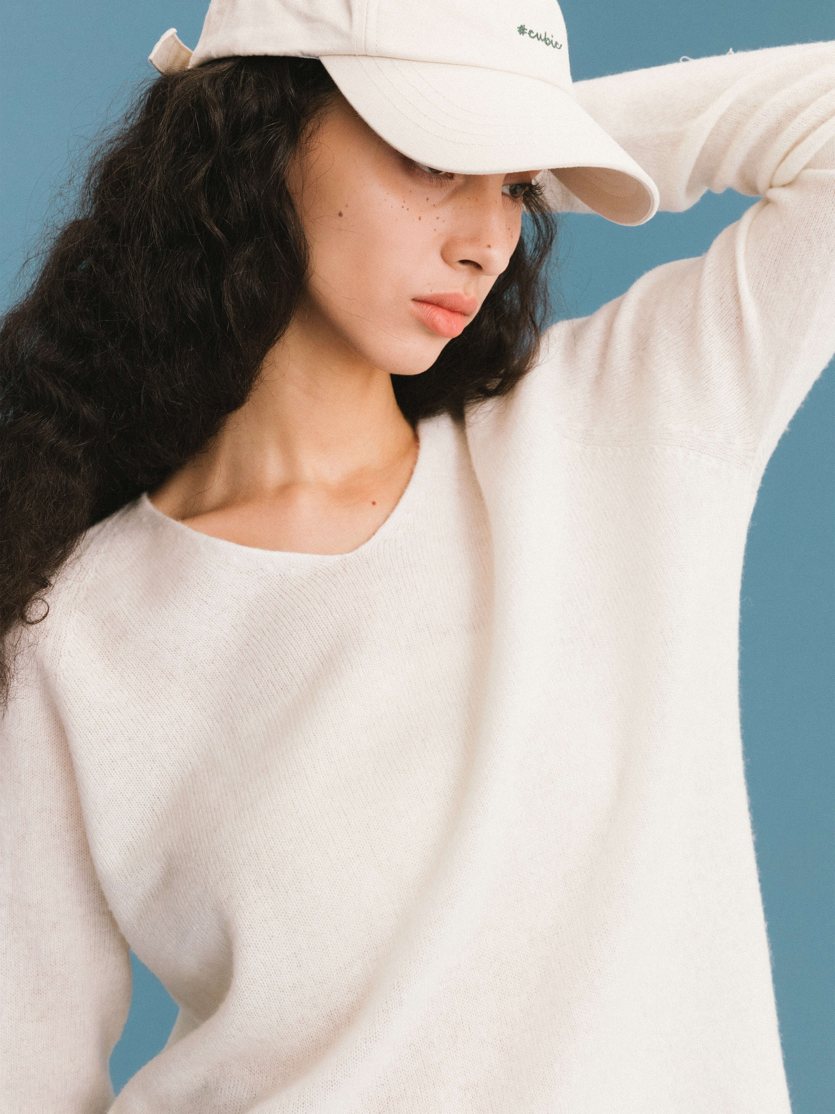 ONE BY CUBIC Boxy 100% Sheep Wool Knitwear Jumper-15